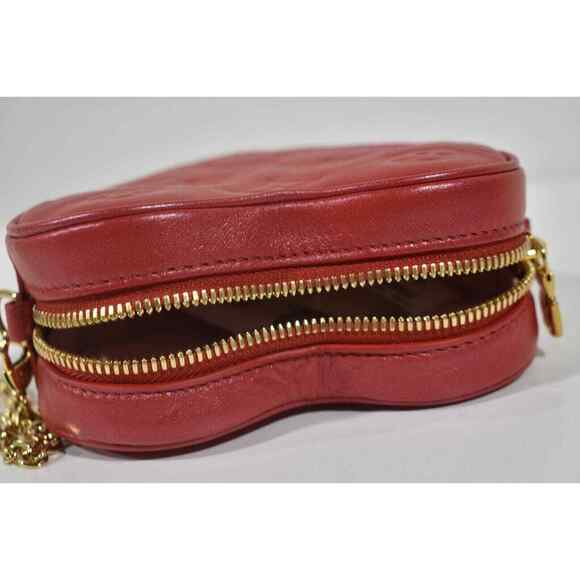 Louis Vuitton Heart On Chain Red Monogram Sac Coeur Love Shoulder Crossbody Bag - Picture 11 of 12